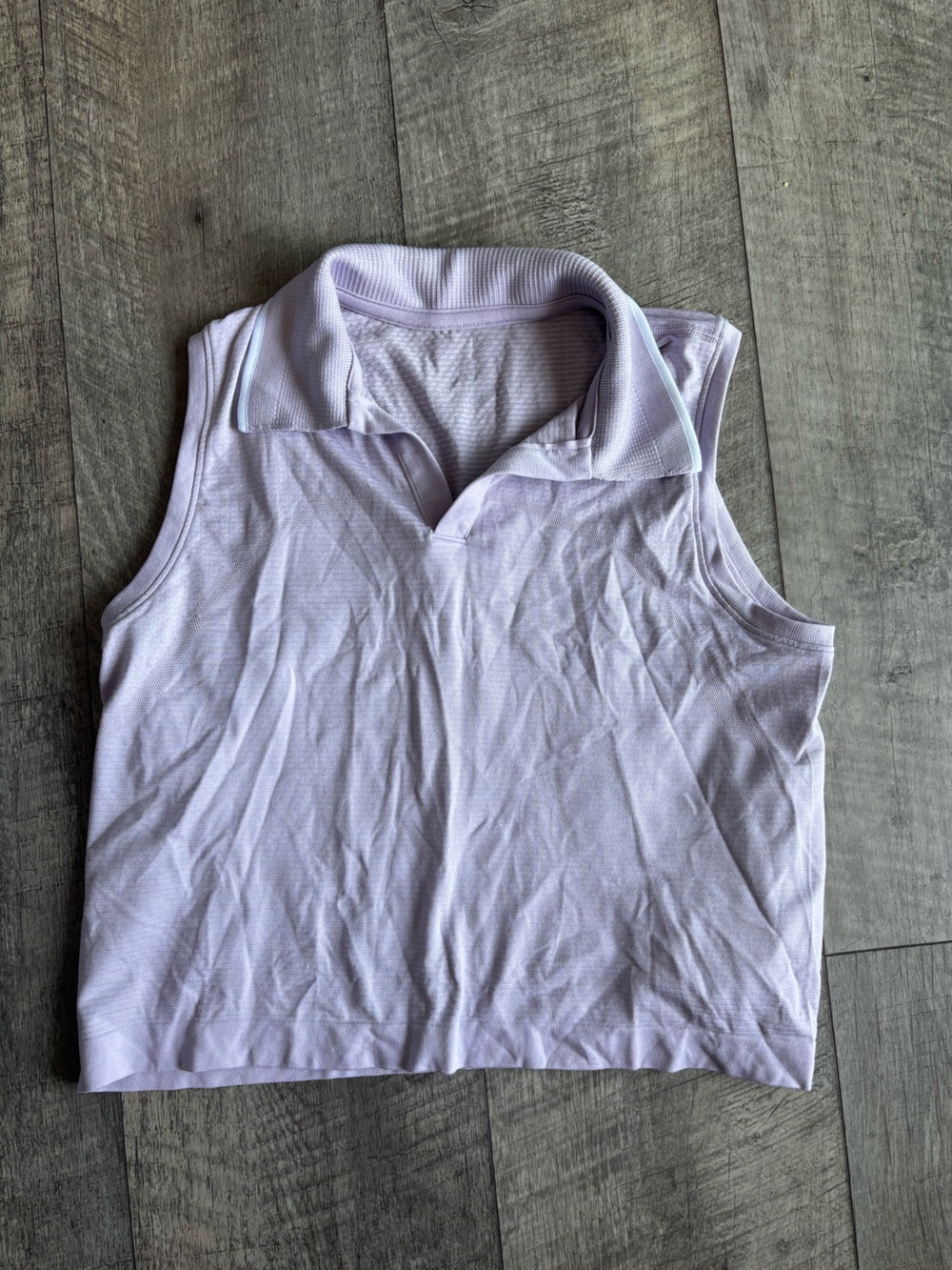 lululemon athletica Lavender Sleeveless Polo Top